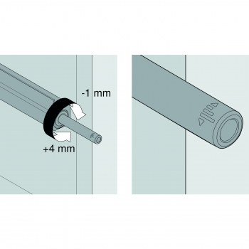TIP-ON weiß mit Magnet für Türen und Klappen