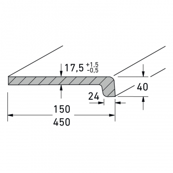 TOPALIT Innenfensterbank weiß 150 mm Ausladung