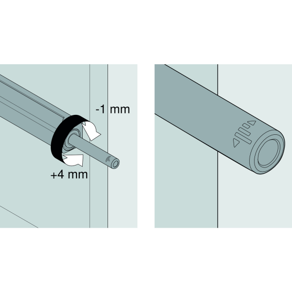TIP-ON weiß mit Magnet für Türen und Klappen